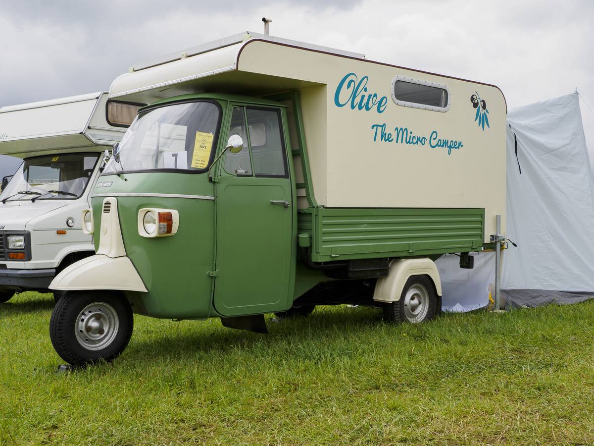 <p>This may not be the ideal pick for travelers looking for the most spacious travel van on the market. If having plenty of space is not your main concern, this cute Piaggio may be the perfect choice.</p> <p>The Ape Micro Campervan is a stylish retro travel van built on a little three-wheeler. Its compact size makes it ideal for roaming around cities and narrow roads. However, it's important to note that its limited interior space is certainly not for everyone.</p>
