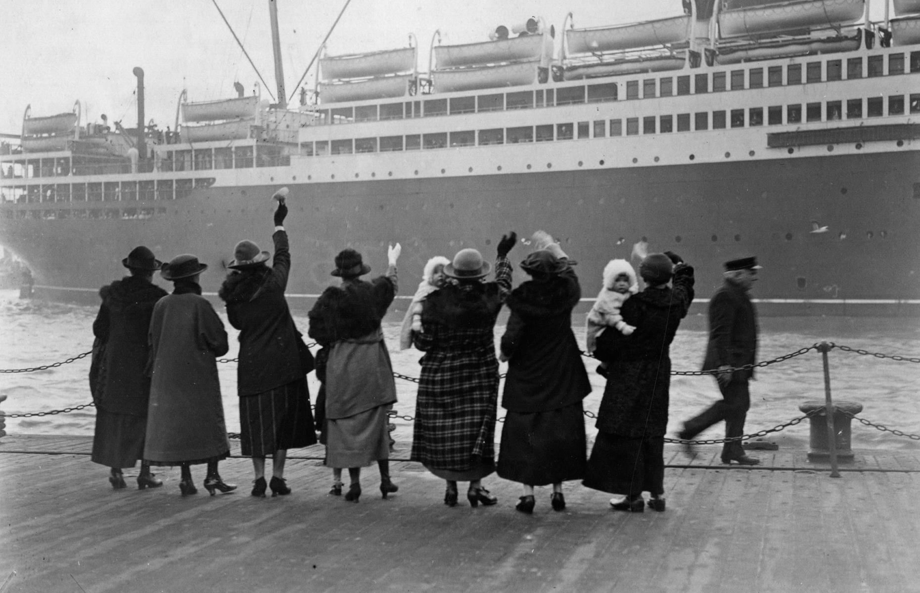 <p>Another major milestone came in the 1920s: the very first round-the-world cruise. The Cunard Line's RMS Laconia (pictured here leaving Liverpool circa 1920) sailed around the globe in 1922, calling at 22 ports along the way, and taking 450 lucky passengers with her.</p>  <p><a href="https://www.loveexploring.com/galleries/86315/how-air-travel-has-changed-in-every-decade-from-the-1920s-to-today"><strong>See how air travel has changed through the decades</strong></a></p>