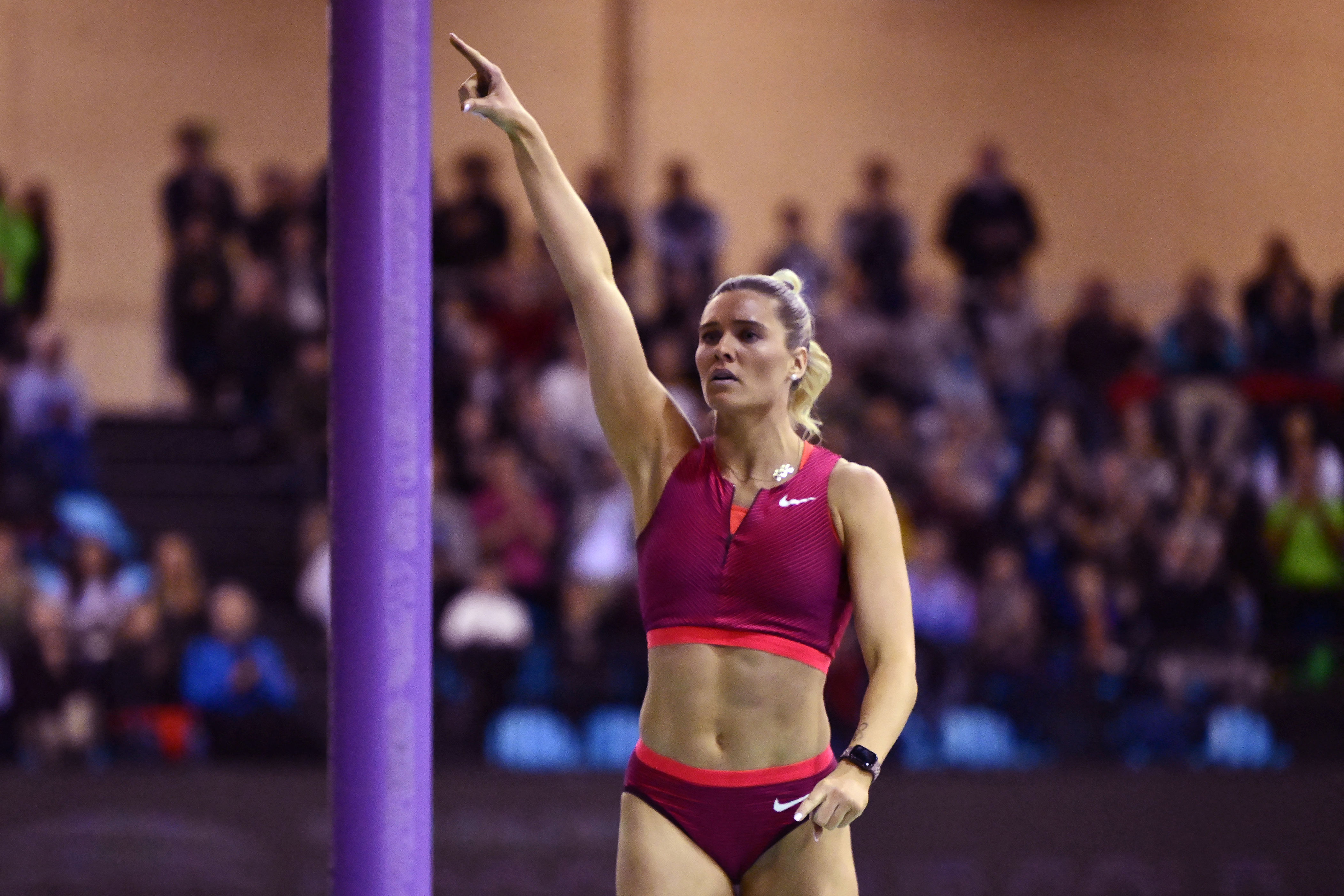 Canadian track and field star Alysha Newman in images