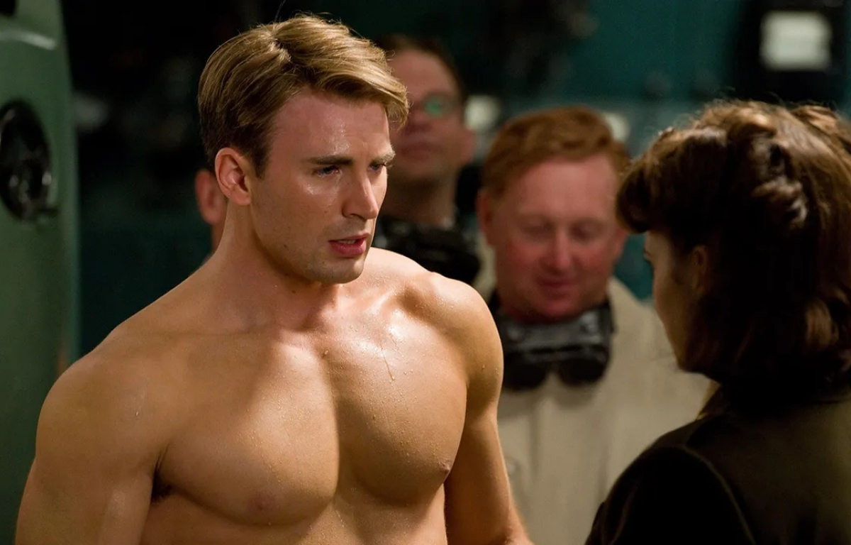 <p>Hayley Atwell was genuinely surprised by how Chris Evans bulked up during filming on the first Captain America. Atwell improvised touching Evans’ chest and almost broke character.</p>