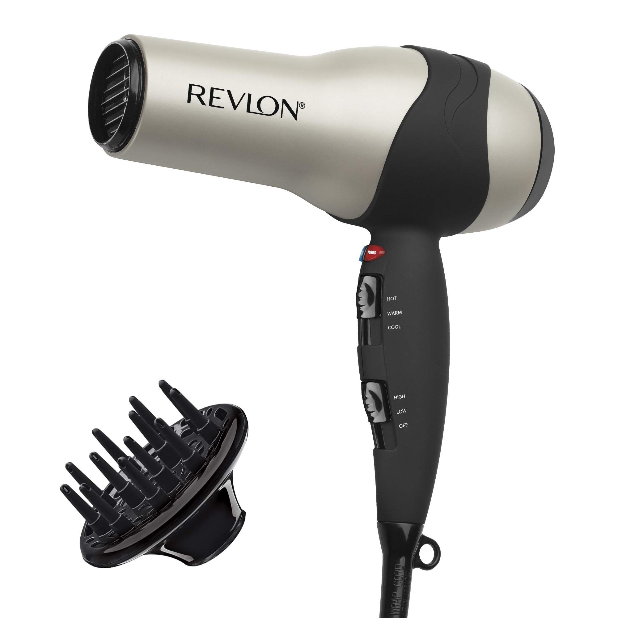 <p><strong>$19.99</strong></p><p>When it comes to classic hair tools, Revlon does it best. This classic blowdryer comes with a diffuser attachment for curly and wavy hair types, along with <strong>12 thousand five-star, raving reviews on Amazon</strong>. If you need a no-muss hair dryer, this is the one for you.</p>