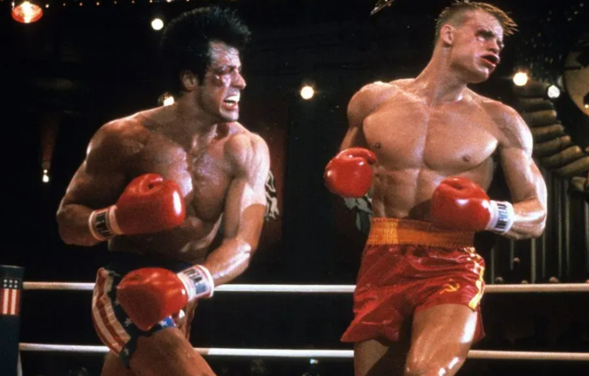 <p>Sylvester Stallone really wanted the boxing scenes in Rocky IV to be as brutal as possible and requested Dolph Lundgren to actually hit him. The end result was a trip to the hospital and pausing production for four days for Sly.</p>