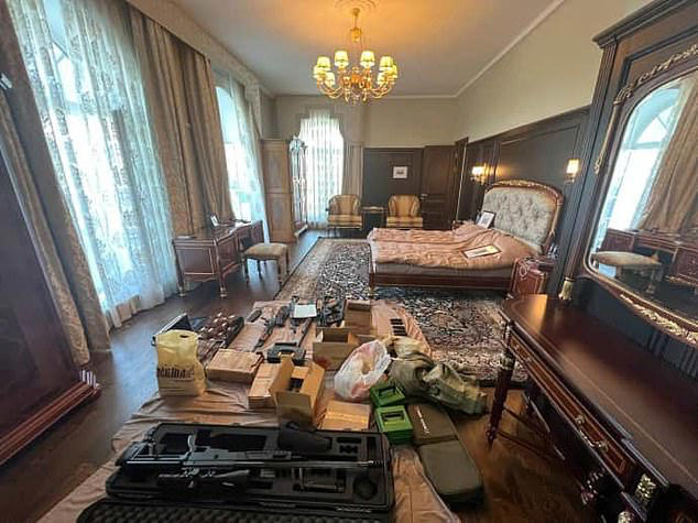 Huge caches of weapons found at the Wagner leader's estate by police