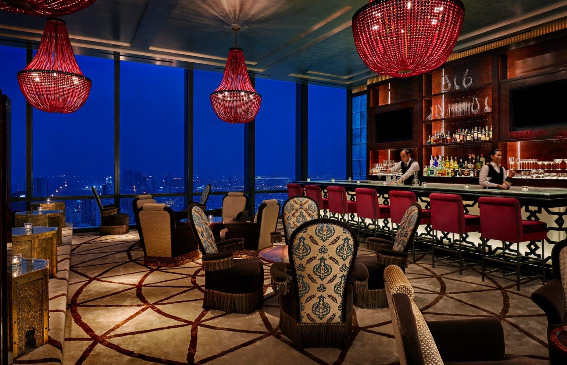 Enjoy breathtaking views from the world's highest hotel rooms