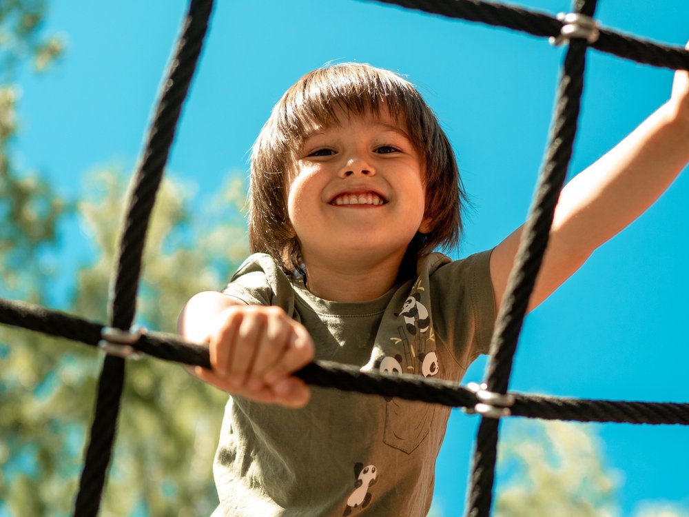 <p>A playground is a great place for the kids to let off steam before heading back to the car. Alternatively, a skipping rope or the like can help.</p>