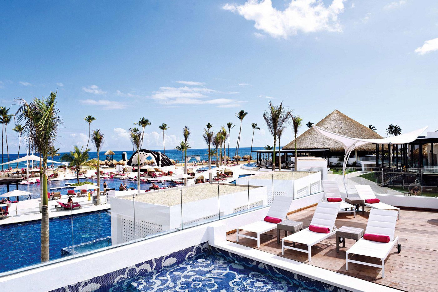 <h3>Royalton CHIC Punta Cana, Dominican Republic</h3> <p>Modern, swanky and sexy, this newer <a href="https://www.tripadvisor.com/Hotel_Review-g3200043-d6958549-Reviews-Royalton_CHIC_Punta_Cana_An_Autograph_Collection_Resort_Casino_Adults_Only-Uvero_Alto.html" rel="noreferrer noopener">adults-only offshoot</a> of the Royalton resort brand is designed to keep things spicy. Stylish, ultra-contemporary suites with underlit DreamBeds are another spot to rest your eyes … or not. Included 24-hour room service lets you stay in bed or on your private balcony or terrace, but reservation-free dining at seven restaurants means date night during your <a href="https://www.rd.com/list/romantic-getaways/" rel="noopener noreferrer">romantic getaway</a> is only steps away.</p> <p>For the different love languages couples may share, fitness facilities, a spa and a casino let guests choose the way they want to make memories. But novelty acts like CHIC Angels—who appear without fail at the weekly foam party at the oversized pool—and a mermaid pool give couples something new to talk about at every turn. Any lulls in conversation and connection should be reserved for dozing off on the goldenrod sands of Uvero Alto.</p> <p><strong>Pros:</strong></p> <ul> <li>Adults-only resort</li> <li>Stylish, trendy and luxurious—great for reigniting a spark</li> <li>Magnificent pool with ample seating in and around it</li> <li>24-hour room service included</li> </ul> <p><strong>Cons:</strong></p> <ul> <li>Can be loud by the pool</li> <li>Limited ocean views</li> </ul> <p class="listicle-page__cta-button-shop"><a class="shop-btn" href="https://www.tripadvisor.com/Hotel_Review-g3200043-d6958549-Reviews-Royalton_CHIC_Punta_Cana_An_Autograph_Collection_Resort_Casino_Adults_Only-Uvero_Alto.html">Book Now</a></p>