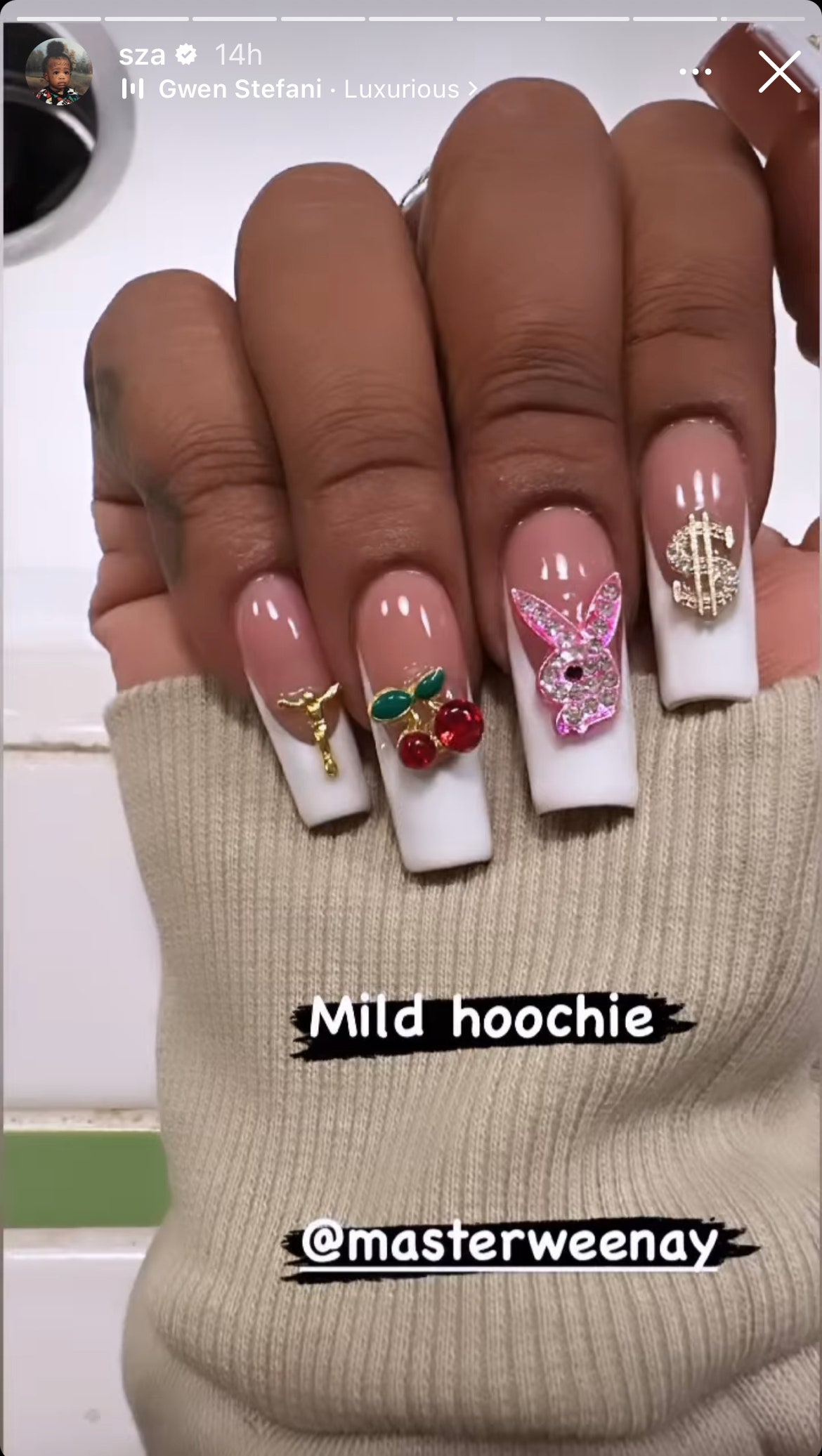 SZA Calls Her Latest Manicure “Mild Hoochie,
