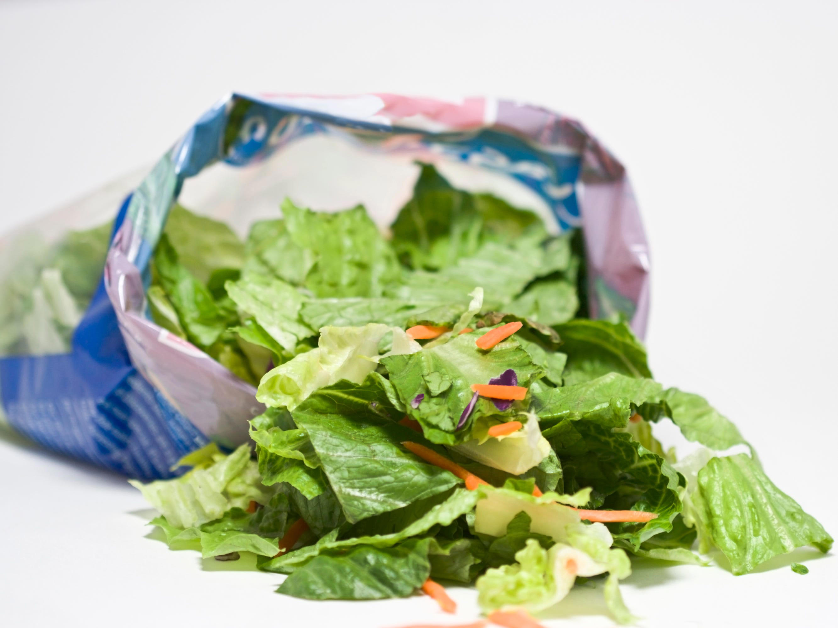 A parasite in bagged salad was linked to a spike in cases of a stomach