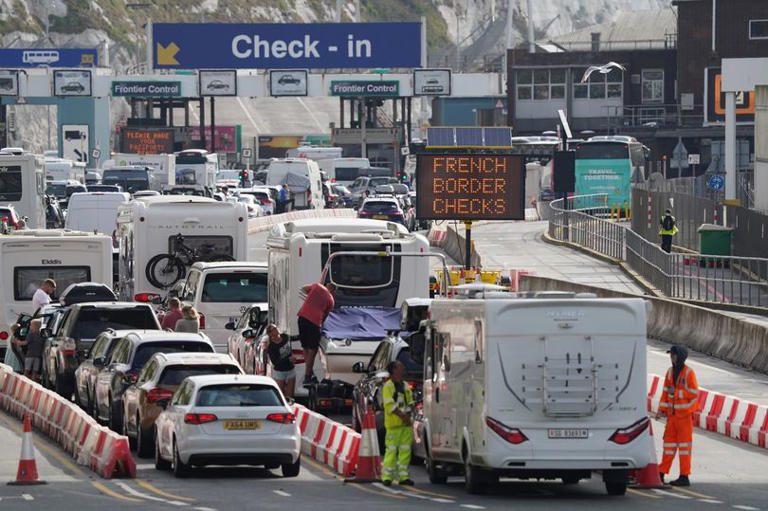 Travellers heading through Dover can expect delays