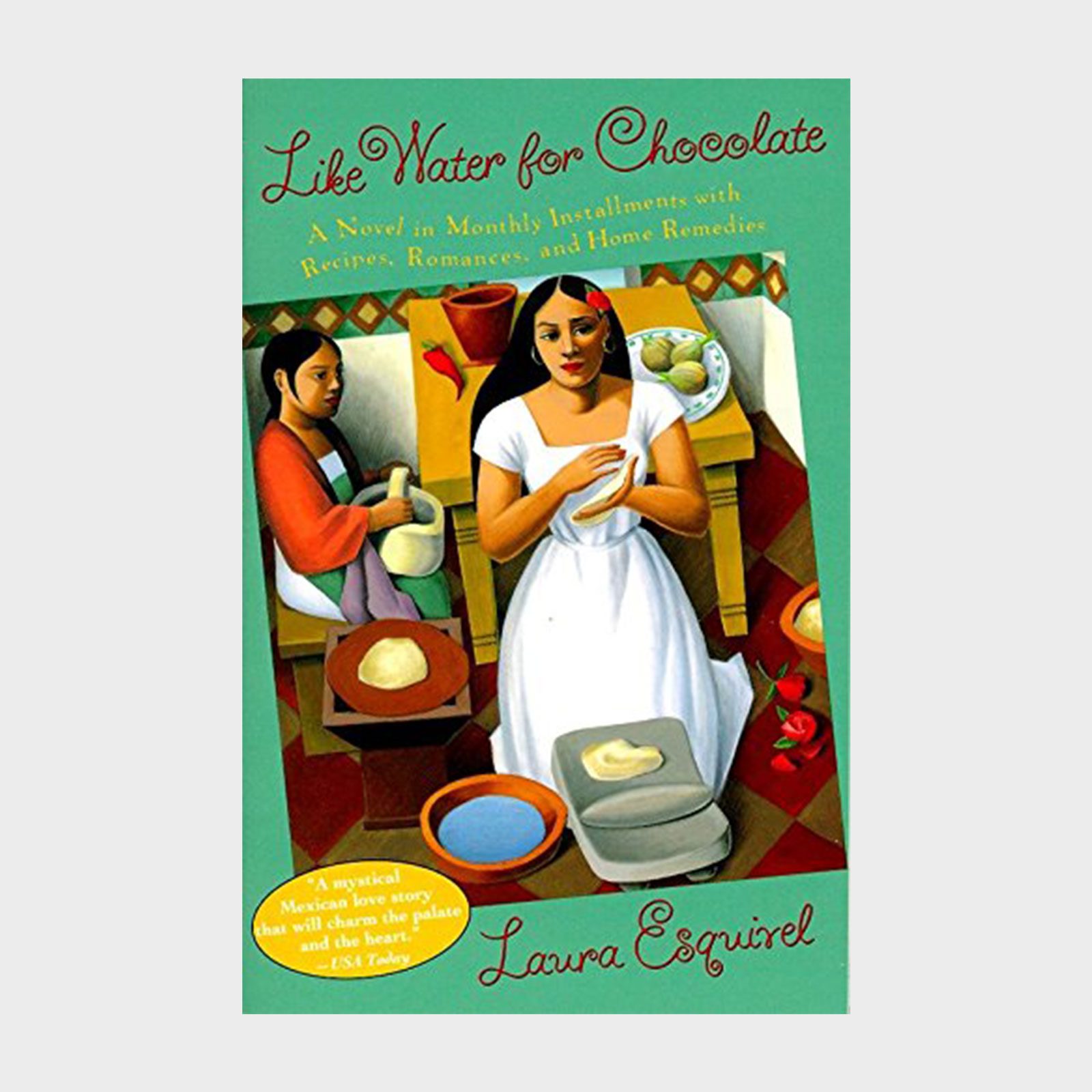 <p>I recently reread this classic novel, and its flavors burn even brighter (and the family story strikes harder) than when I first read it back in college. Set in Northern Mexico during the Mexican Revolution, this 1989 novel tells the story of Tita De la Garza through recipes. It's a fitting format—<a href="https://www.amazon.com/Like-Water-Chocolate-Installments-Romances/dp/038542017X/" rel="noopener noreferrer"><em>Like Water for Chocolate</em></a> centers on food in both magical and mundane ways. The fable-like and <a href="https://www.rd.com/list/best-romance-novels-of-all-time/" rel="noopener noreferrer">romantic novel</a> sees Tita tangle with love yet be forced to remain a spinster so she can take care of her mother. Her complex feelings magically infuse her food and dishes. With themes of fate and family, the story of the De la Garza women plays out as their passions are hidden, forbidden and expressed.</p> <p class="listicle-page__cta-button-shop"><a class="shop-btn" href="https://www.amazon.com/Like-Water-Chocolate-Installments-Romances/dp/038542017X/">Shop Now</a></p>