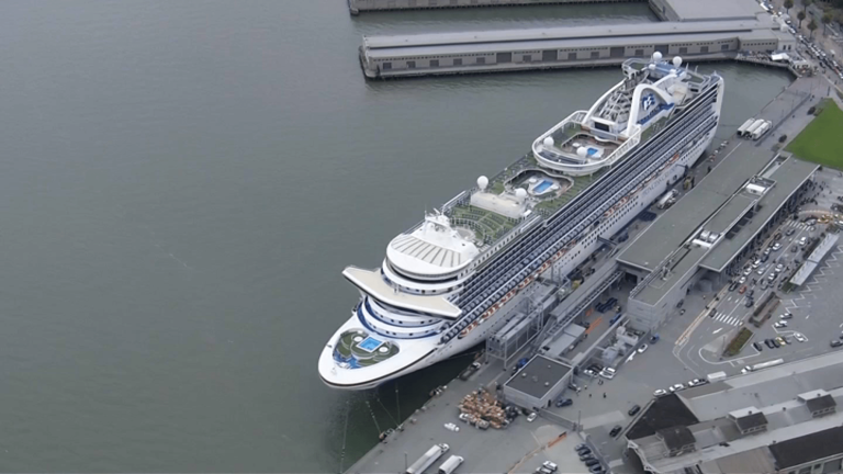 Cruise ship that hit San Francisco dock remains in port, waits for clearance to sail