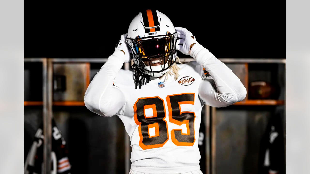 Cleveland Browns white helmets debuting vs. Steelers on "MNF" a nod to