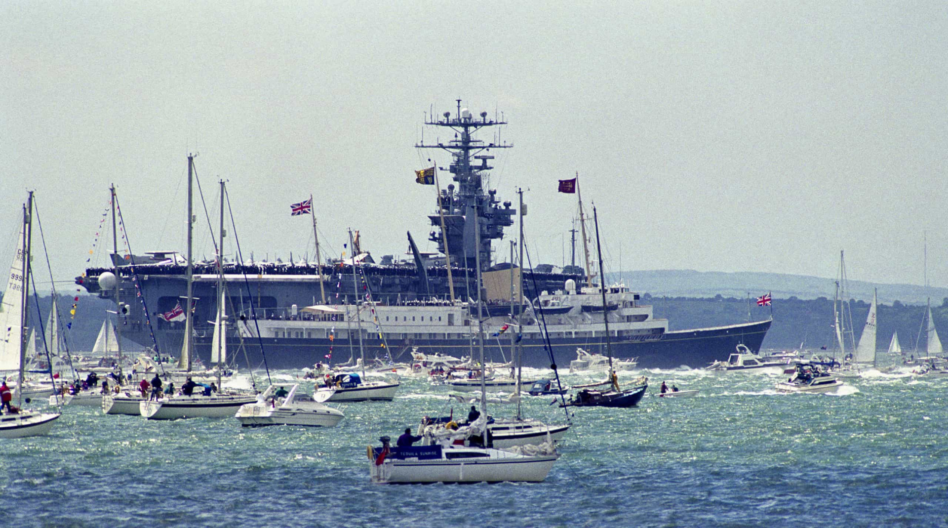 <p>June 6, 1994 marked the 50th anniversary of the D-Day landings in Normandy. To mark the historic occasion, <em>Britannia</em> and her royal passengers joined a colorful fleet review off Portsmouth and Gosport, in southern England.</p><p>You may also like:<a href="https://www.starsinsider.com/n/425531?utm_source=msn.com&utm_medium=display&utm_campaign=referral_description&utm_content=474709v1en-us"> Take the coronavirus quiz: Are you overreacting or being safe?</a></p>