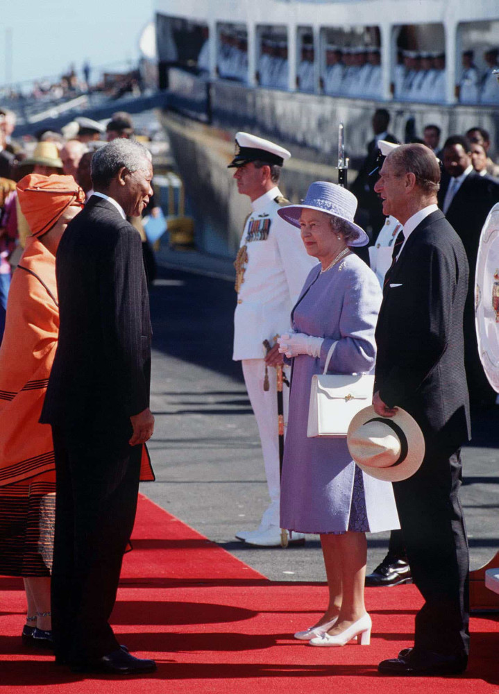 <p>Among the many VIPs who wined and dined onboard <em>Britannia</em> was President Nelson Mandela, pictured here in 1995. Other guests welcomed onboard over the years include Winton Churchill and celebrities such as Frank Sinatra and Elizabeth Taylor.</p><p>You may also like:<a href="https://www.starsinsider.com/n/433850?utm_source=msn.com&utm_medium=display&utm_campaign=referral_description&utm_content=474709v1en-us"> Celebrity couples with taller women</a></p>