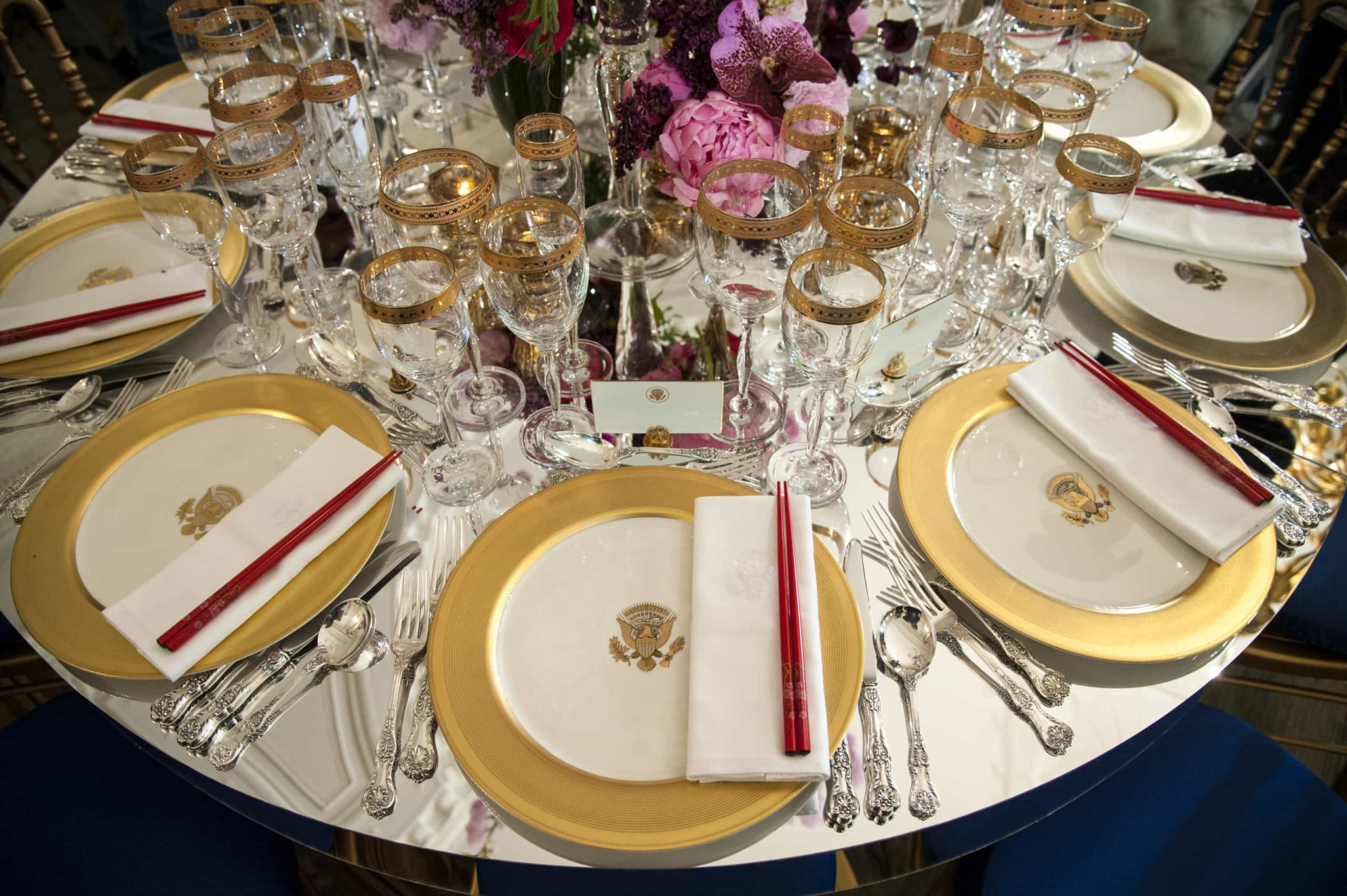 <p>First Lady Mary Todd Lincoln began the tradition. Pictured is the Obama State China Service.</p><p><a href="https://www.msn.com/en-us/community/channel/vid-7xx8mnucu55yw63we9va2gwr7uihbxwc68fxqp25x6tg4ftibpra?cvid=94631541bc0f4f89bfd59158d696ad7e">Follow us and access great exclusive content every day</a></p>