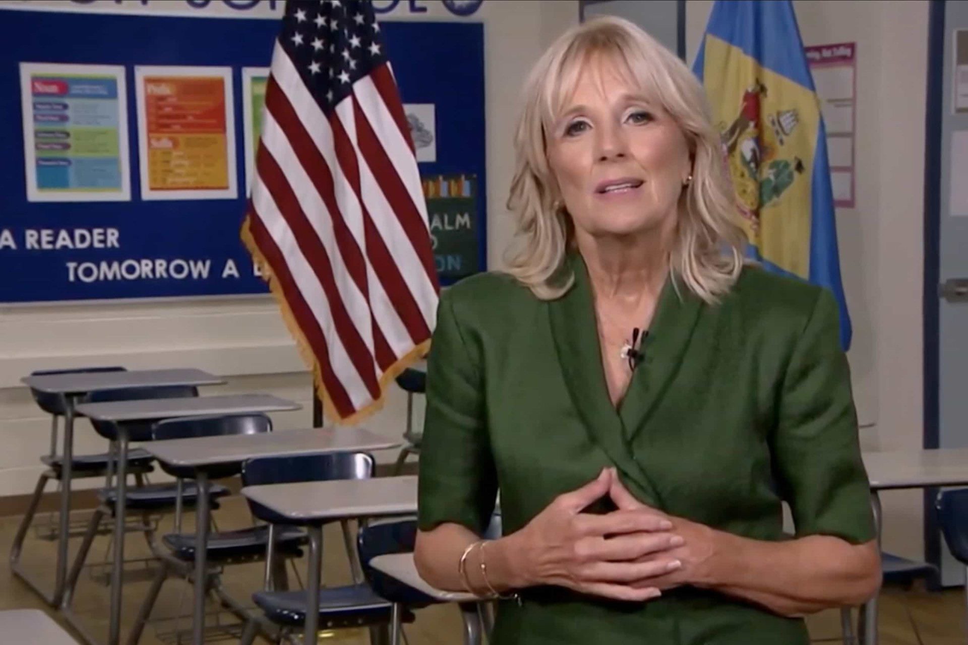 <p>Jill Biden is famously a community college teacher, the first First Lady to hold a paid job outside the White House.</p><p><a href="https://www.msn.com/en-us/community/channel/vid-7xx8mnucu55yw63we9va2gwr7uihbxwc68fxqp25x6tg4ftibpra?cvid=94631541bc0f4f89bfd59158d696ad7e">Follow us and access great exclusive content every day</a></p>