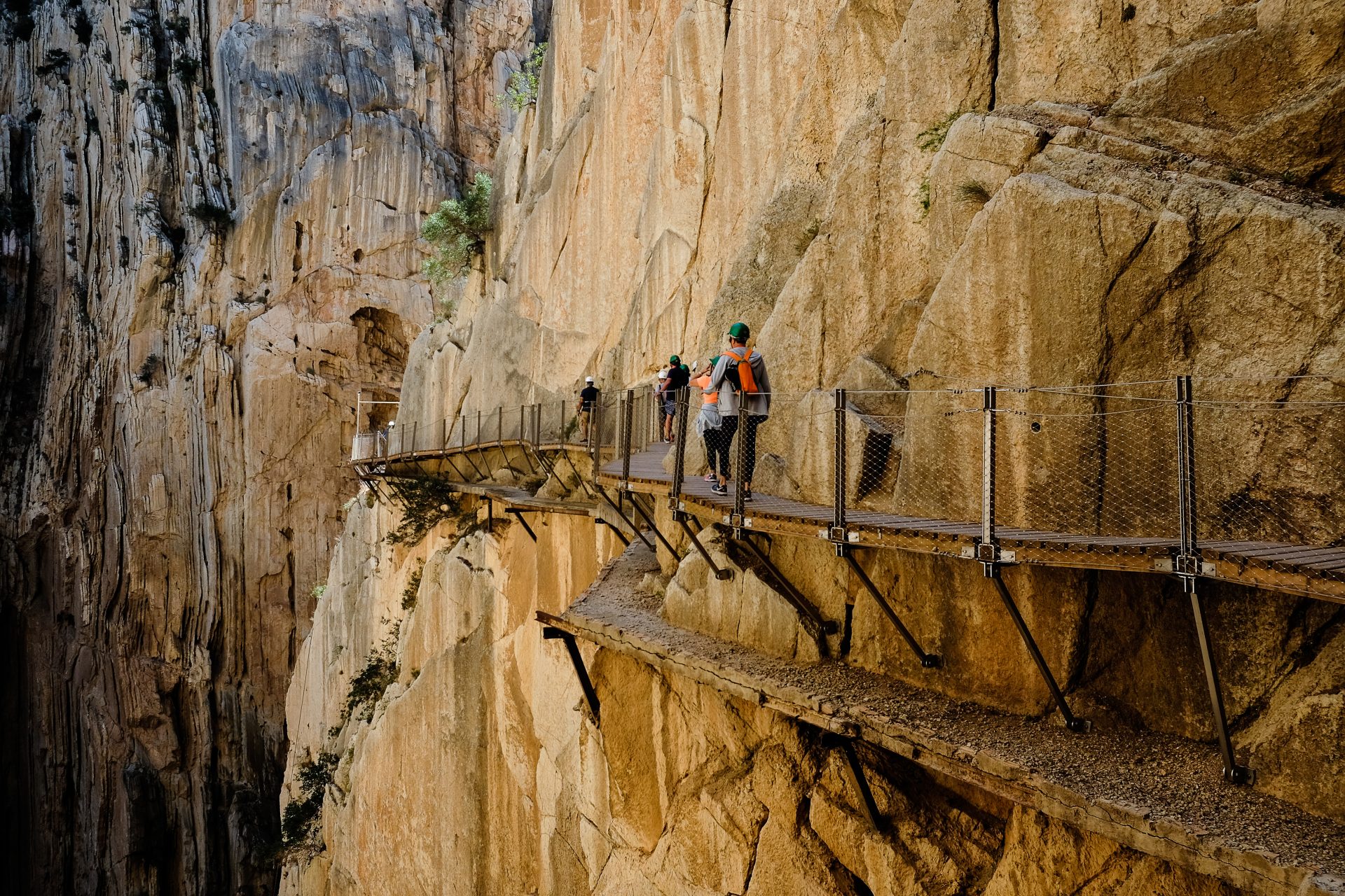 <p>Known for being one of the toughest hikes in Europe, the Caminito del Rey ('King's Little Path') has been rehabilitated with safety rails, making it less dangerous than before. This Andalusian path is located in the natural park of Los Ardales (Malaga) and offers magnificent viewpoints. If you have vertigo, however, this hike is not recommended for you, as it includes a suspension bridge at the top of the gorge, at a dizzying height, and a section with a glass floor.</p>