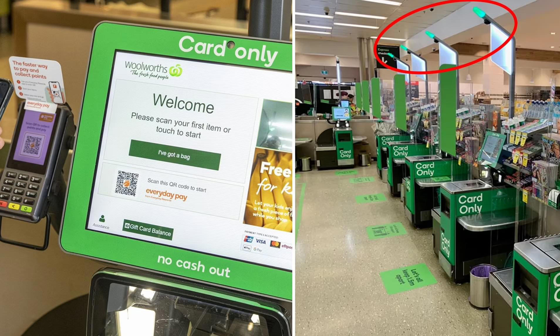 Woolworths introduces Changes To Self service Checkouts