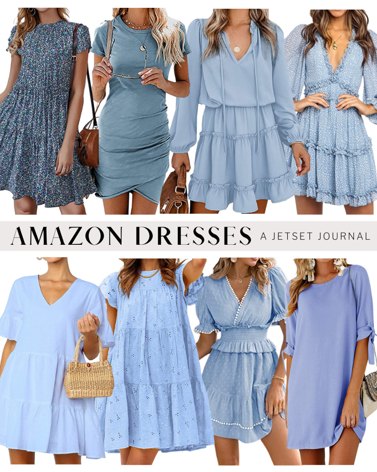 Dresses from Amazon in Beautiful Blue Hues