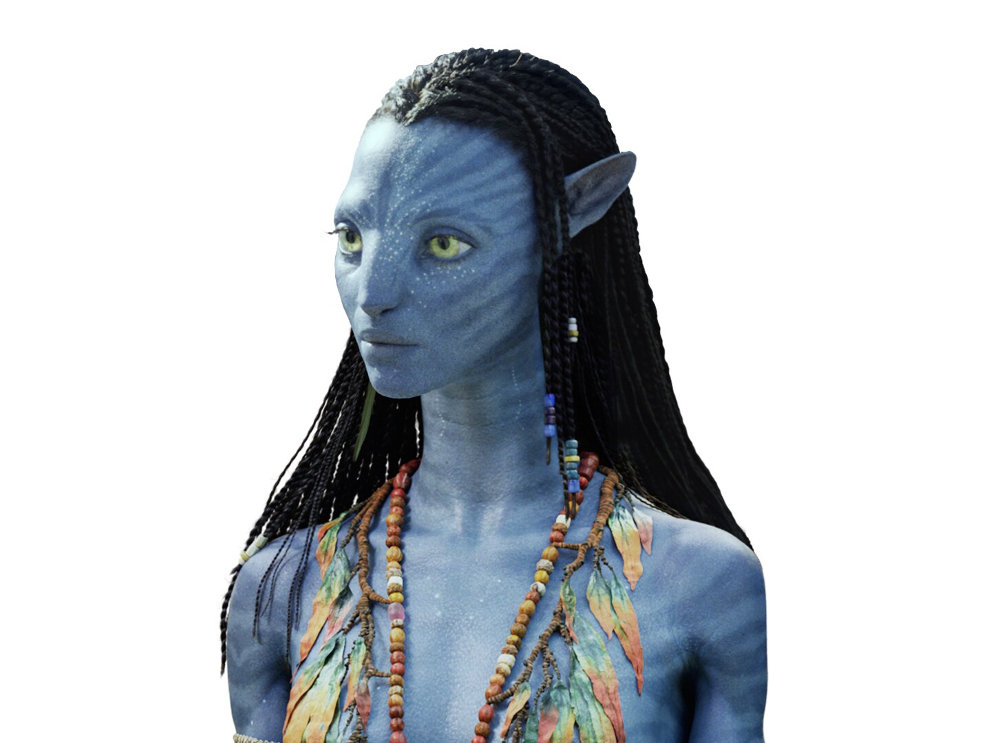 Neytiri / <b>Avatar</b>. p Here&apos;s Zoe Saldana under Neytiri&apos;s skin. 