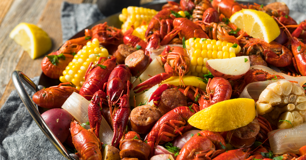 <p>  Frogmore stew, or a low country boil, typically includes shrimp, corn on the cob, potatoes, and sausage — and it’s a menu item at Bowens Island Restaurant in Charleston. </p><p>It could involve some crab as well, but frogs aren’t part of the recipe, other than helping with the name.</p>