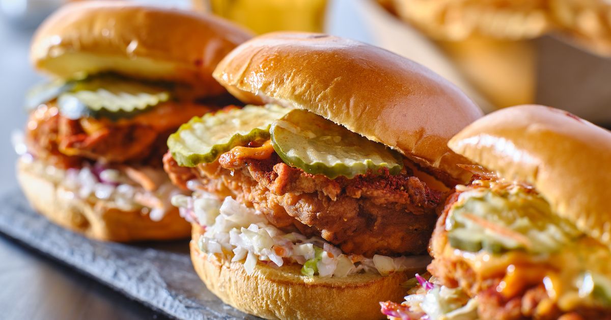 <p class="">You‘ve likely had a chicken sandwich. Probably even a spicy chicken sandwich. Nashville hot chicken is in a different stratosphere.</p><p class="">Heat permeates from its very core, with the patty having been marinated in hot sauce, breaded, then coated in, yes, more hot sauce. It‘s a delicious and exhilarating meal.</p><p class="">If you‘re looking for the most authentic, head to Prince‘s Hot Chicken in Nashville.</p>