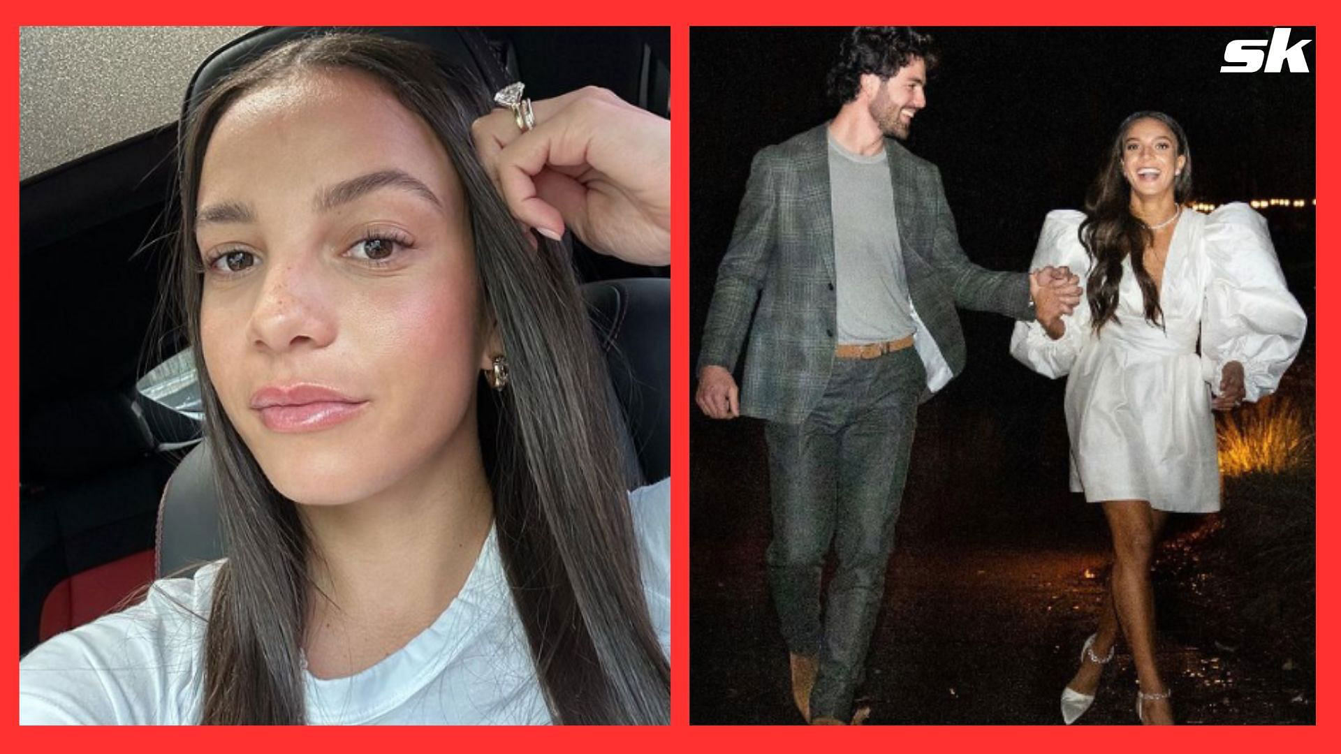 Fans compliment Dansby Swanson's wife, Mallory Pugh's enormous wedding  ring: As big as your eyes