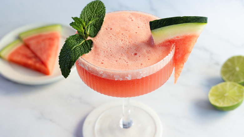Frozen Watermelon Mezcal Margarita Recipe