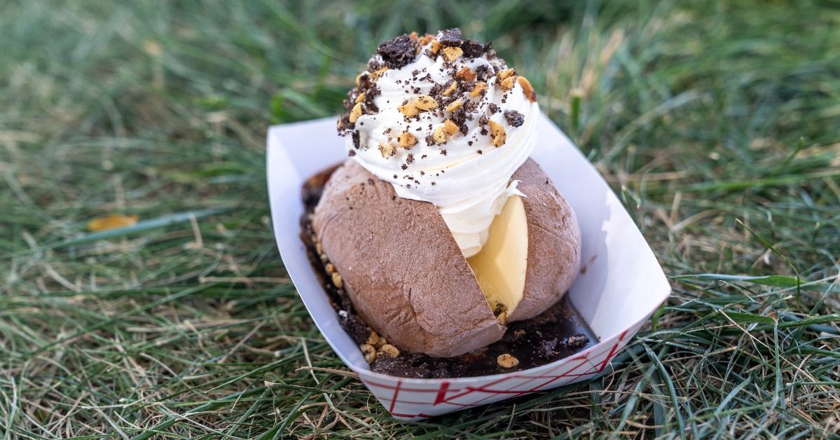 <p>  Idaho fully embraces its potato culture by offering all sorts of potato dishes, including the ice cream potato. </p><p>This dish looks like a classic baked potato with all the toppings, but there’s no potato in it — it’s just a fun dessert scooped up at    Westside Drive-In in Boise. </p>
