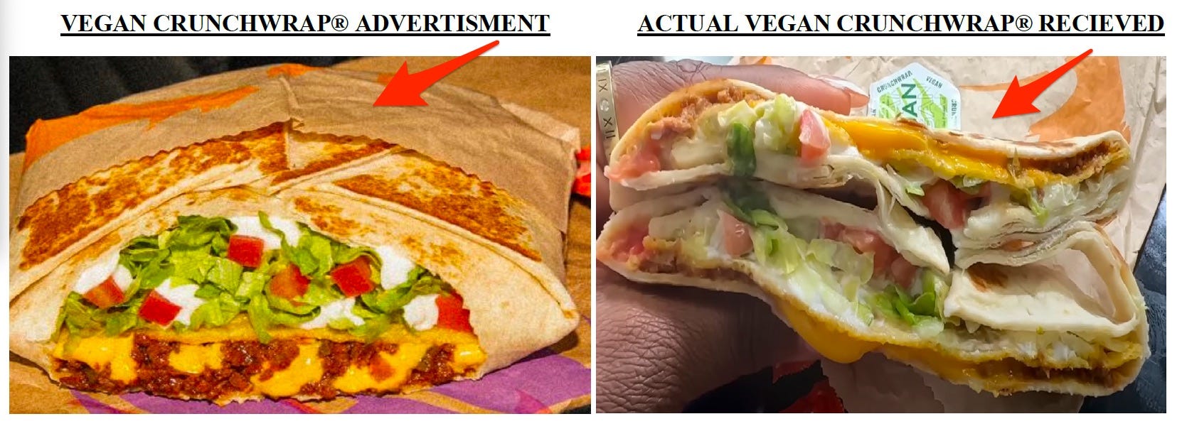 A Man Says Taco Bell S Mexican Pizza And Crunchwrap Supreme Ads Deceptively Show Menu Items