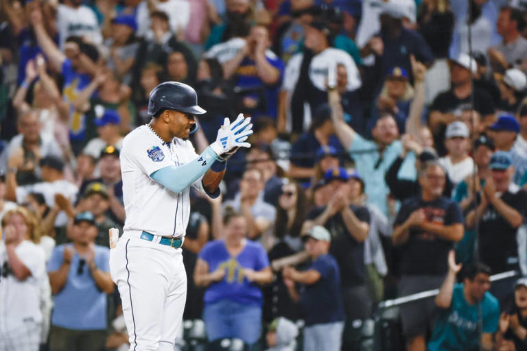 Seattle Mariners Star Julio Rodriguez Once Again Joins Ken Griffey Jr. and Alex Rodriguez in Team Record Books