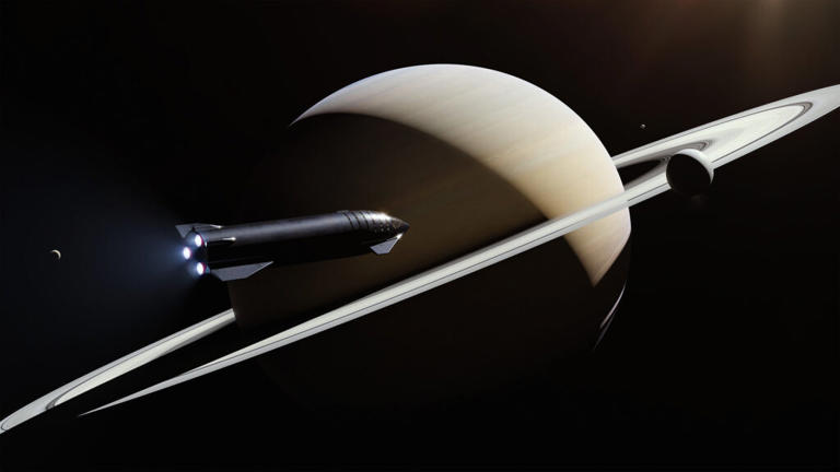SpaceX imagine déjà des utilisations extrêmement avancées du Starship, alors une station spatiale autour de la Terre… // Source : SpaceX
