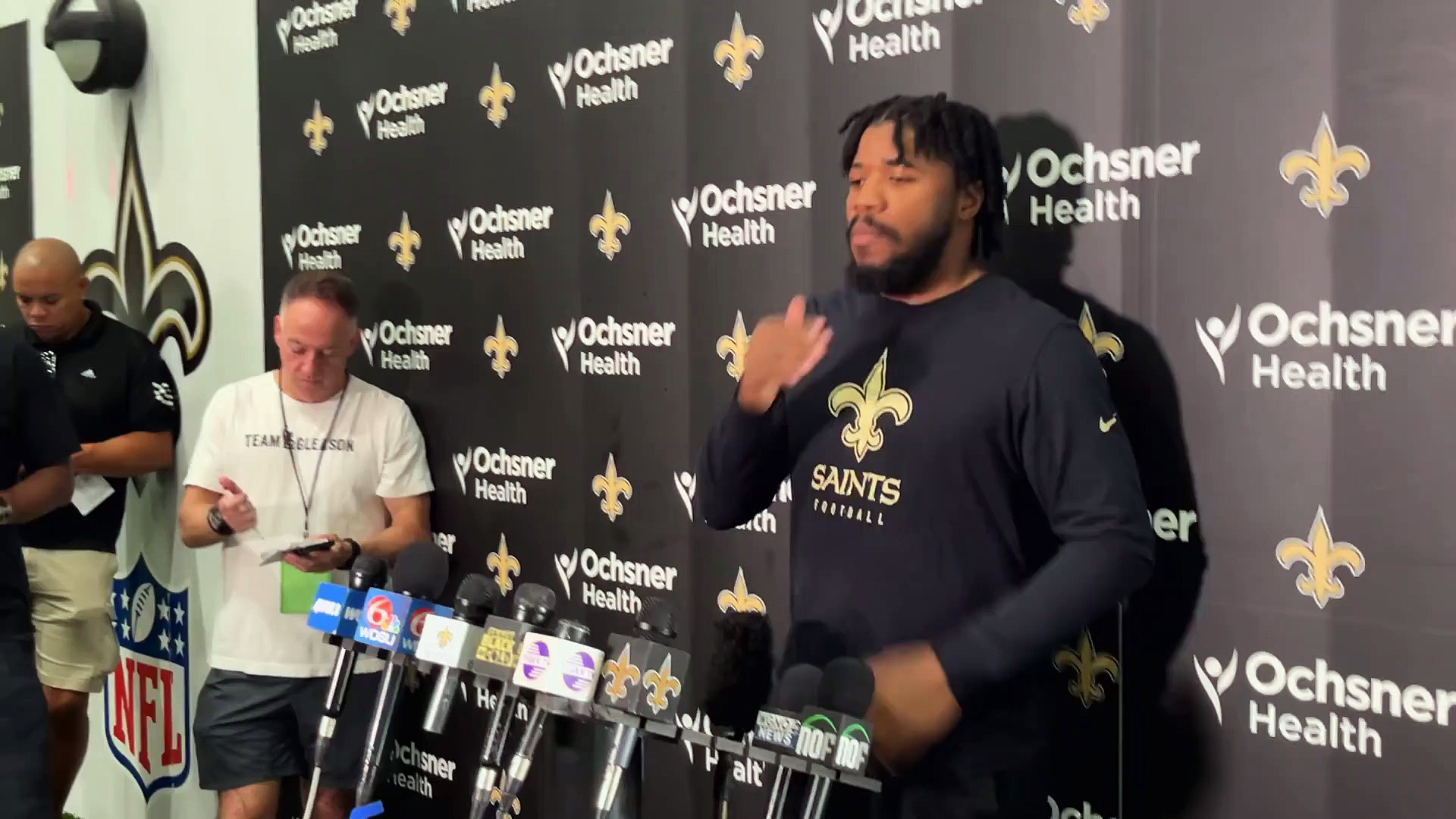 Andrew Dowell Interview - Saints Training Camp, Day 6