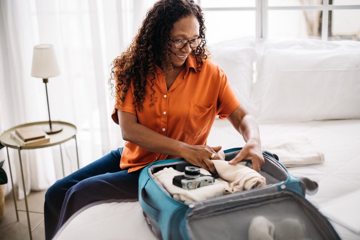 <p>You may be the type to travel <a rel="noopener noreferrer external nofollow" href="https://bestlifeonline.com/travel-capsule-wardrobe-over-60/">in style</a>, but if you're over 65, it's also time to start traveling in comfort and safety. Carefully choosing the right clothing items to wear on your trip is a great place to begin. In fact, health experts say there are five key things you should plan to leave at home if you're hoping to avoid injury, irritation, or unpleasant symptoms while setting off on your next adventure. Read on to learn which five clothing items you should never wear when traveling.</p><p><p><strong>RELATED: <a rel="noopener noreferrer external nofollow" href="https://bestlifeonline.com/exercise-clothes-not-to-wear-over-65-news/">If You're Over 65, Don't Wear These 6 Clothing Items to Exercise</a>.</strong></p></p>