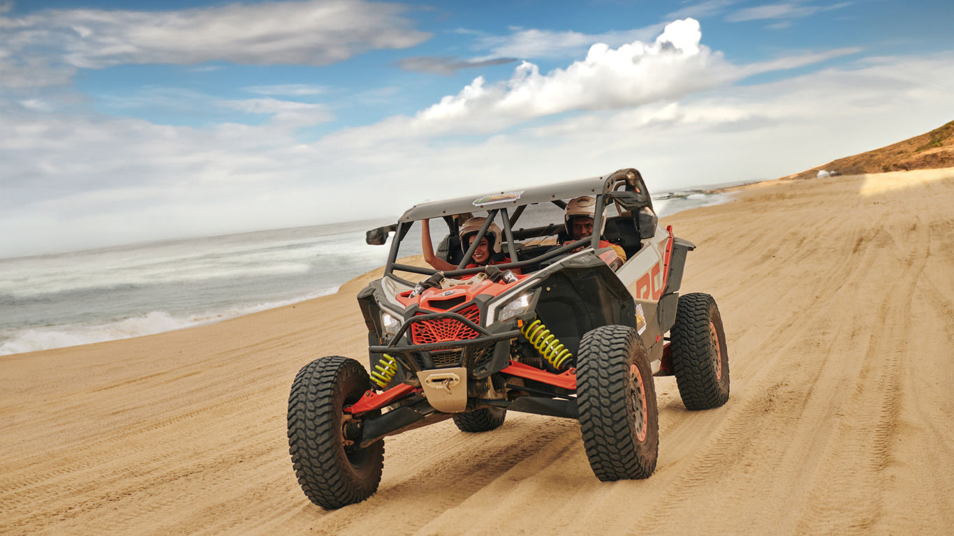 Take in Los Cabos’ breathtaking scenery on an off-road ATV tour. Rides range from adrenaline-pumping rides through the rugged desert to more laid-back cruises along the beach, making them an exciting adventure for every comfort level.