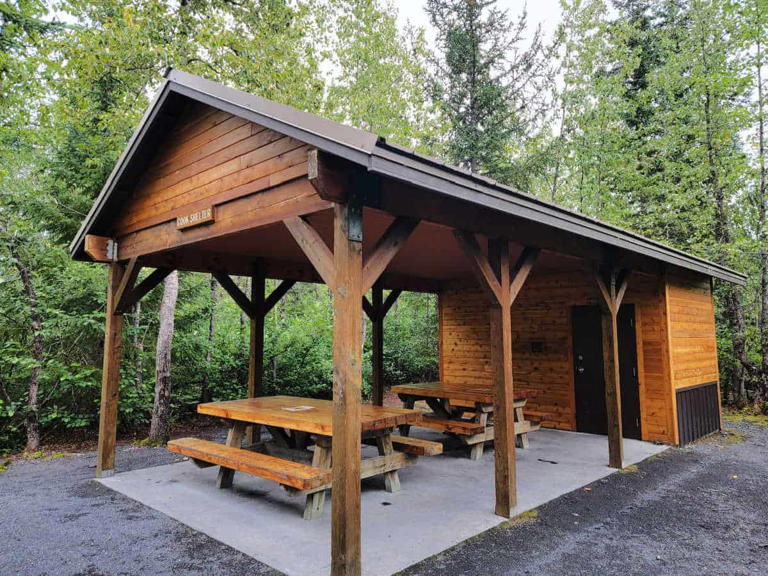 Exit Glacier Campground is a beautiful 12-site walk-in tent-only campground in Kenai Fjords National Park just outside