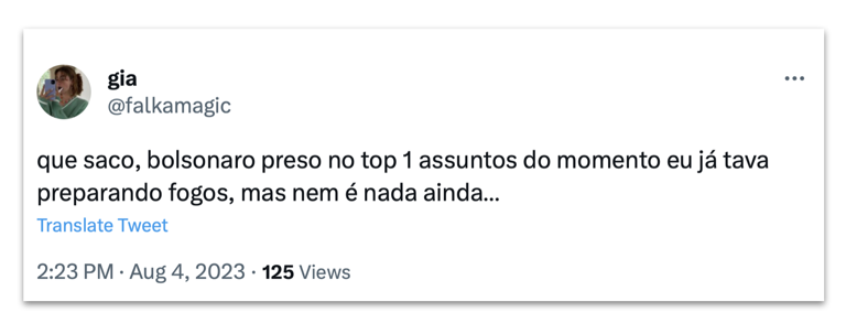 “Bolsonaro preso” chega aos assuntos mais comentados do Twitter