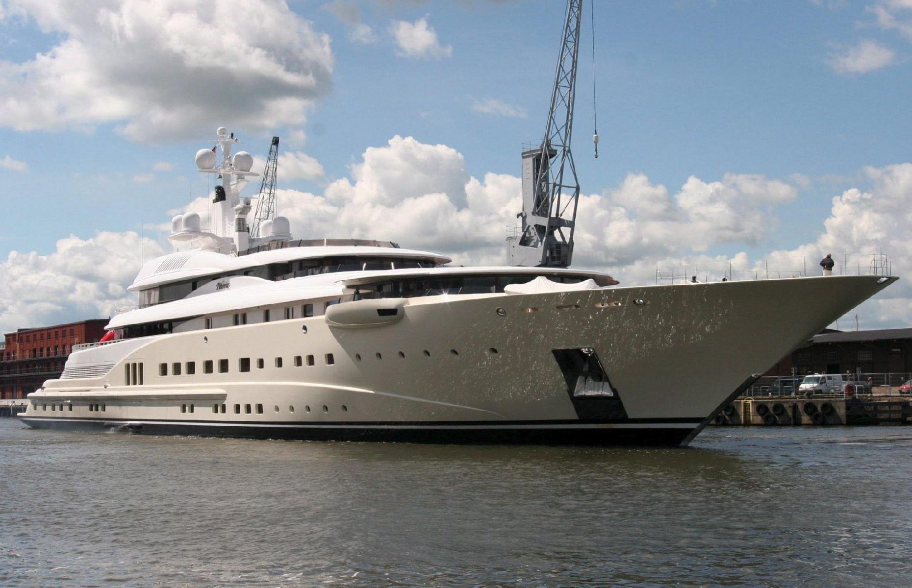 <p>The 377-foot (115m) Lurssen-built Pelorus was bought by Russian oligarch Roman Abramovich in 2004. His ex-wife Irina was given the yacht in 2009 as part of the divorce settlement, and she sold it on to Dreamworks co-founder David Geffen in 2011. The vessel changed hands again later that year when it was bought by the royal family of Abu Dhabi for a reported €214 million ($296m/£182m) and it was finally acquired by Chinese billionaire Samuel Tak Lee in 2016. We're sure he wasn't disappointed with his purchase – the wonder vessel has everything from multiple swimming pools to two helipads.</p>