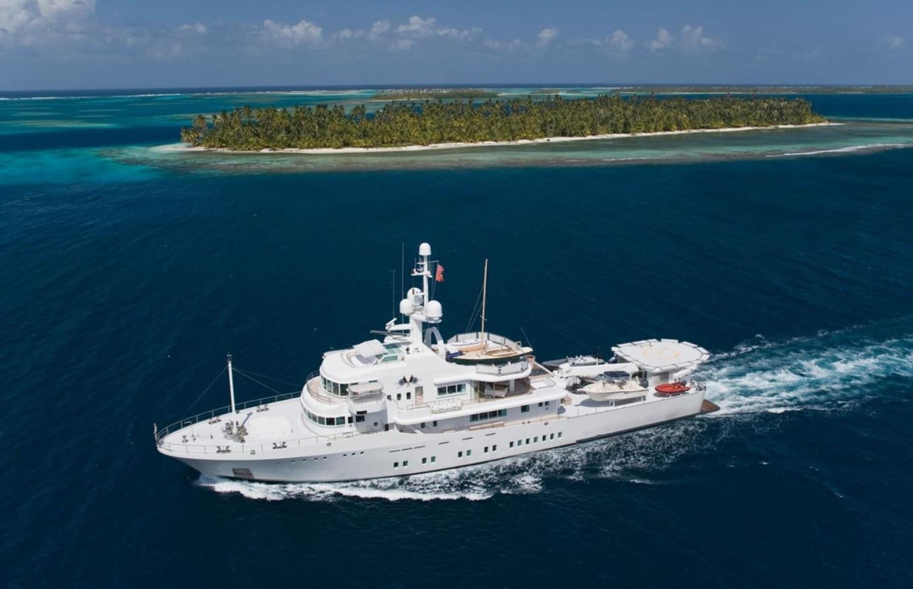 When he's not flying around in his collection of aircraft, Google co-founder Larry Page is exploring the seas on this incredible vessel. His 193-foot (59m) yacht, Senses, includes a private beach club with a jacuzzi and sunbeds, along with indoor and outdoor dining areas and a helicopter landing pad. Page bought Senses from the late Sir Douglas Myers for $45 million (£27.6m) in 2011.