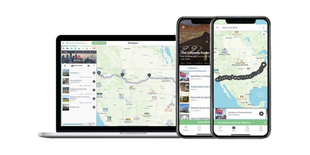 <p><a href="https://roadtrippers.com/" rel="noreferrer noopener nofollow">Roadtrippers</a> is a robust road trip planner app with many useful features. Not only can you plan out your entire trip, but you can also use the app to navigate. The app allows you to mark your planned stops easily and suggests things for you to do along the way. You can estimate how much you’ll spend on gas, book hotels and tours, and get traffic updates. Roadtrippers Plus has even more features, allowing you to create itineraries and download pre-made trip guides. </p>