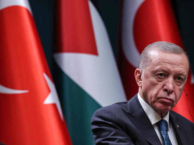 Der türkische Präsident Recep Tayyip Erdogan hält nach einem Treffen mit dem palästinensischen Präsidenten eine gemeinsame Pressekonferenz ab. (Archivfoto)