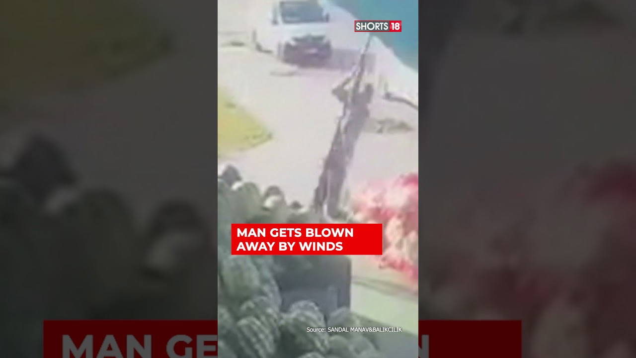 Shorts | Man Gets Blown Away By Winds | Turkey Wind News | English News ...