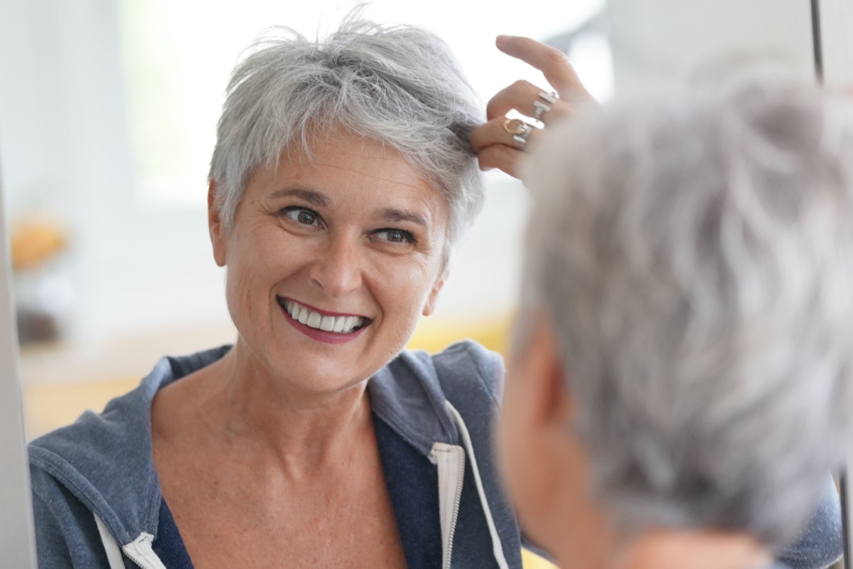 <p>Yes, going gray is an indication of age—but hiding it through hair dyes and other treatments doesn't always help you look younger. Some stylists say they would rather see their clients rock a healthy <a rel="noopener noreferrer external nofollow" href="https://bestlifeonline.com/letting-hair-go-gray-news/">head full of gray hair</a> than allow their roots to start showing anytime upkeep becomes an issue.</p><p>Read the original article on <a rel="noopener noreferrer external nofollow" href="https://bestlifeonline.com/ways-to-look-younger/"><em>Best Life</em></a>.</p>