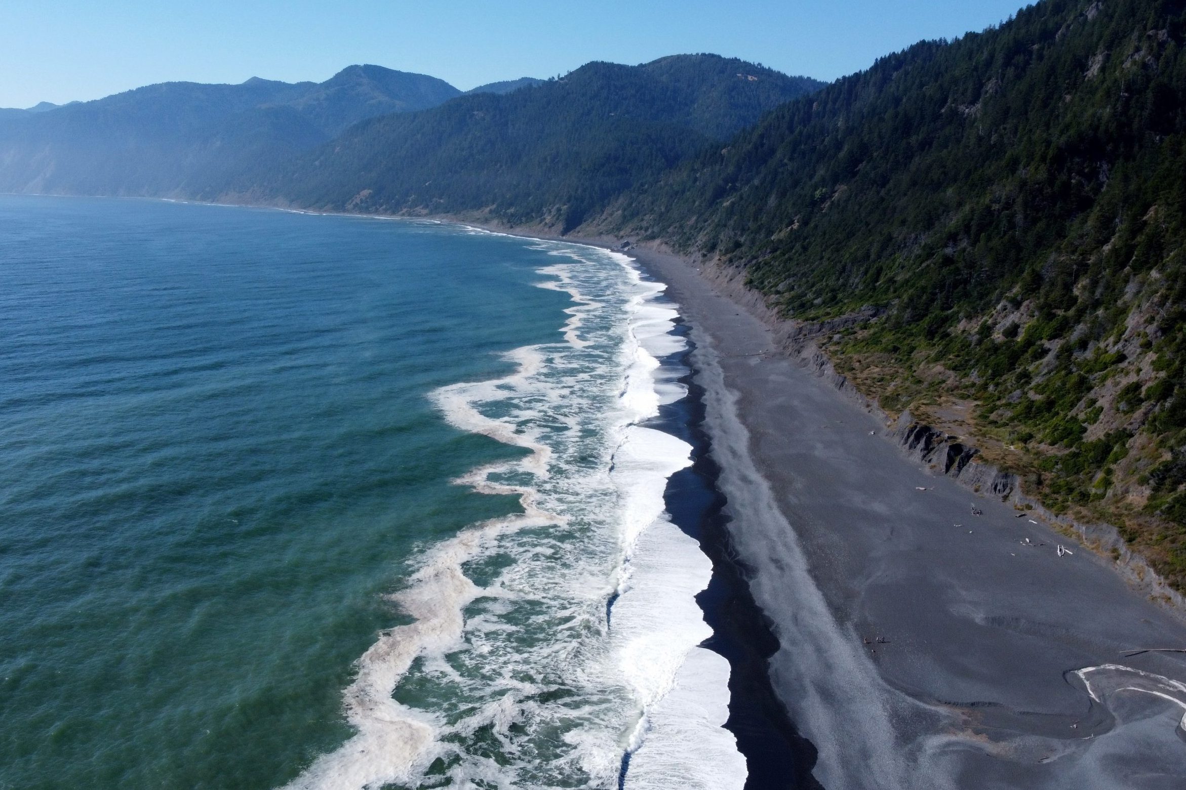 <p>Yes, the sand at this California beach is black—and it's considered one of the most beautiful black-sand beaches on the U.S. mainland. <a href="https://www.tripadvisor.com/Attraction_Review-g499619-d6674741-Reviews-Black_Sands_Beach-Shelter_Cove_Humboldt_County_California.html" rel="noopener">Black Sands Beach</a> is not ideal for swimming, since the waves are rough, but it's great for those who want to bird-watch at a less-crowded beach.</p> <p>Keep in mind that at high tide the beach will be narrow, so check tide charts before you go. Oh, and also, CaliforniaBeaches.com notes that some locals consider this a clothing-optional beach (consider this your warning!). Check out these other <a href="https://www.rd.com/list/black-sand-beaches/">black-sand beaches</a> you never knew existed.</p> <p class="listicle-page__cta-button-shop"><a class="shop-btn" href="https://www.tripadvisor.com/Attraction_Review-g499619-d6674741-Reviews-Black_Sands_Beach-Shelter_Cove_Humboldt_County_California.html">Learn More</a></p>