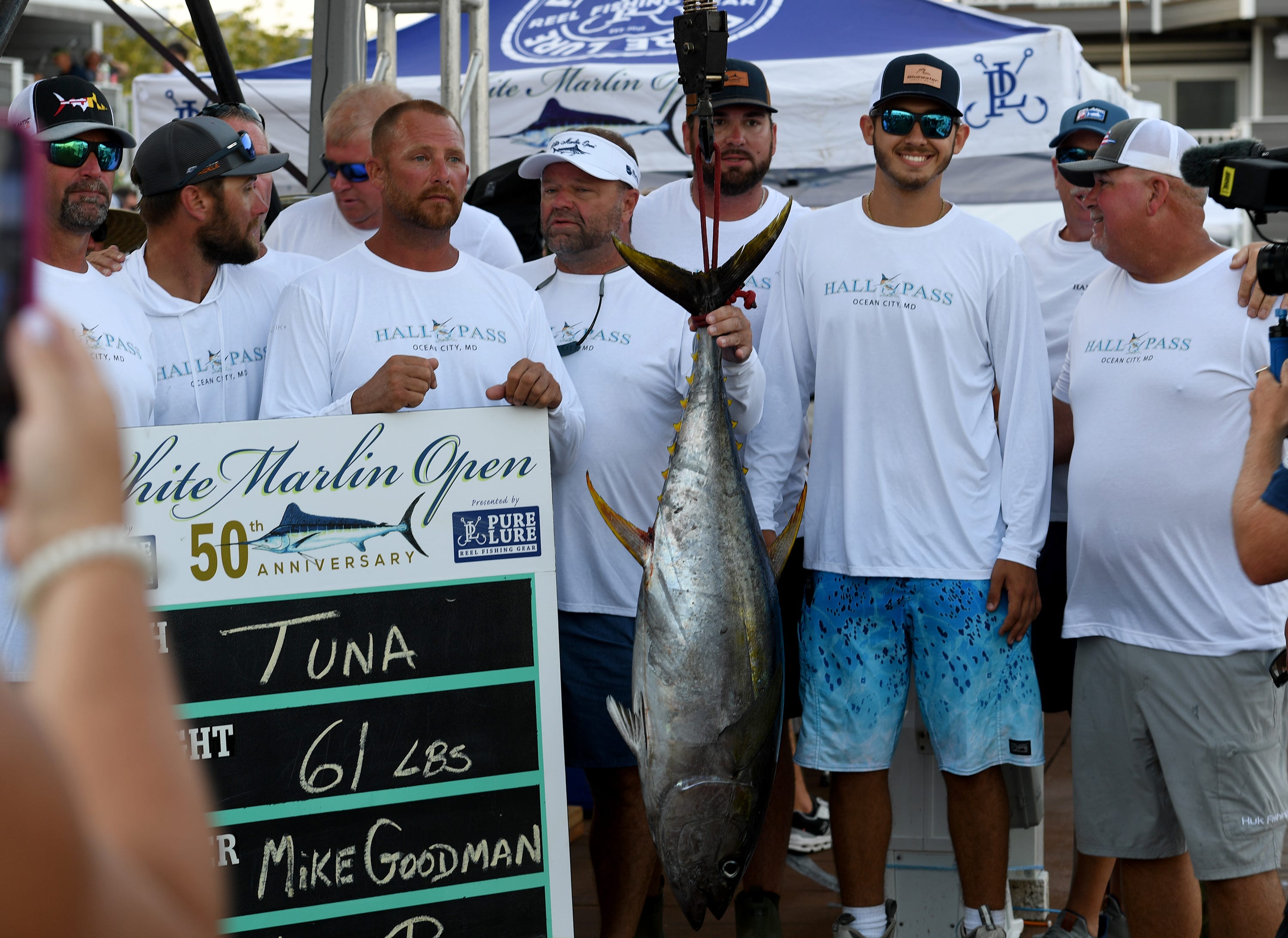 White Marlin Open 2023 First catch of day 2 a tuna currently worth 70,000