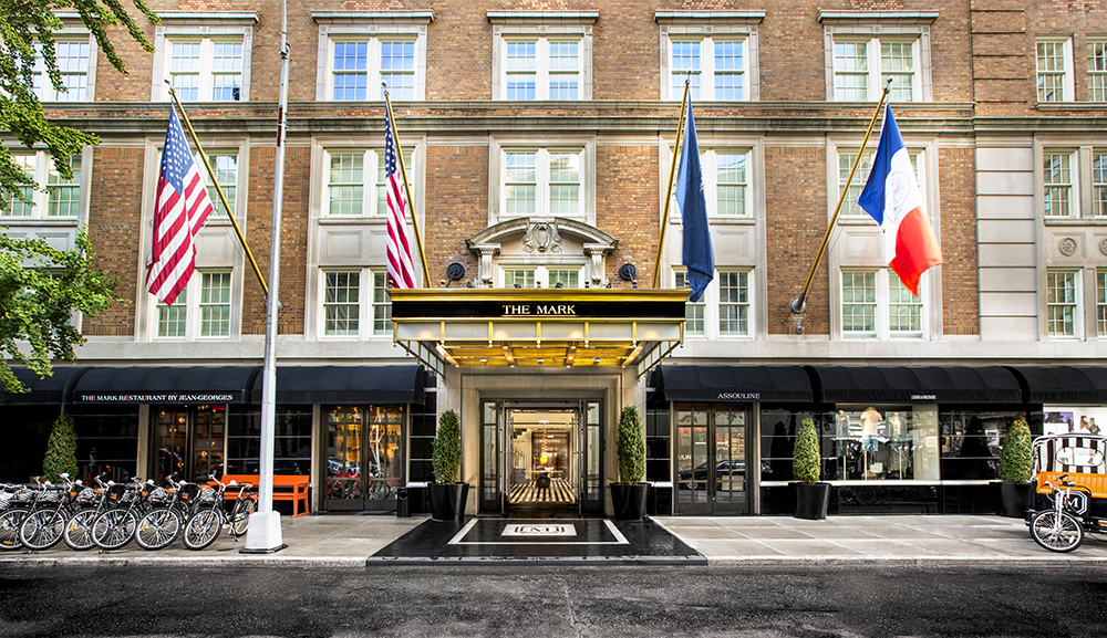 <p>Housed in a 1927 landmark building renovated in 2009, <a href="https://www.themarkhotel.com/">the Mark</a> oozes Upper East Side. With 106 rooms, 46 suites, and a penthouse, designer Jacques Grange has created modern French flair within its walls. But above and beyond that, a stay here gives guests unparalleled perks. There’s special access to Bergdorf Goodman goods via concierge, should you suddenly feel the urge for the perfect pair of Louboutins. Or live like a Kennedy and hire the Mark sailboat, a luxe 70-foot vessel. Sightseeing, anyone? Borrow from a fleet of chic, Mark-branded bikes, or, for the more sedentary, jump in one of their pedicabs. Michelin three-starred chef Jean-Georges Vongerichten is at the helm of the Mark Restaurant, open super late for post-theater munchies. For the pampered pooch, amenities include chef curated room service. Bonus: You’re just a few paw prints from Central Park.</p> <p><em>Prices from $1,200</em></p>