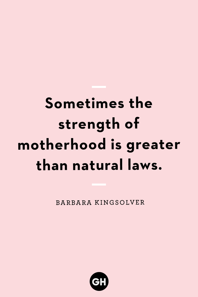 <p>Sometimes the strength of motherhood is greater than natural laws.</p>