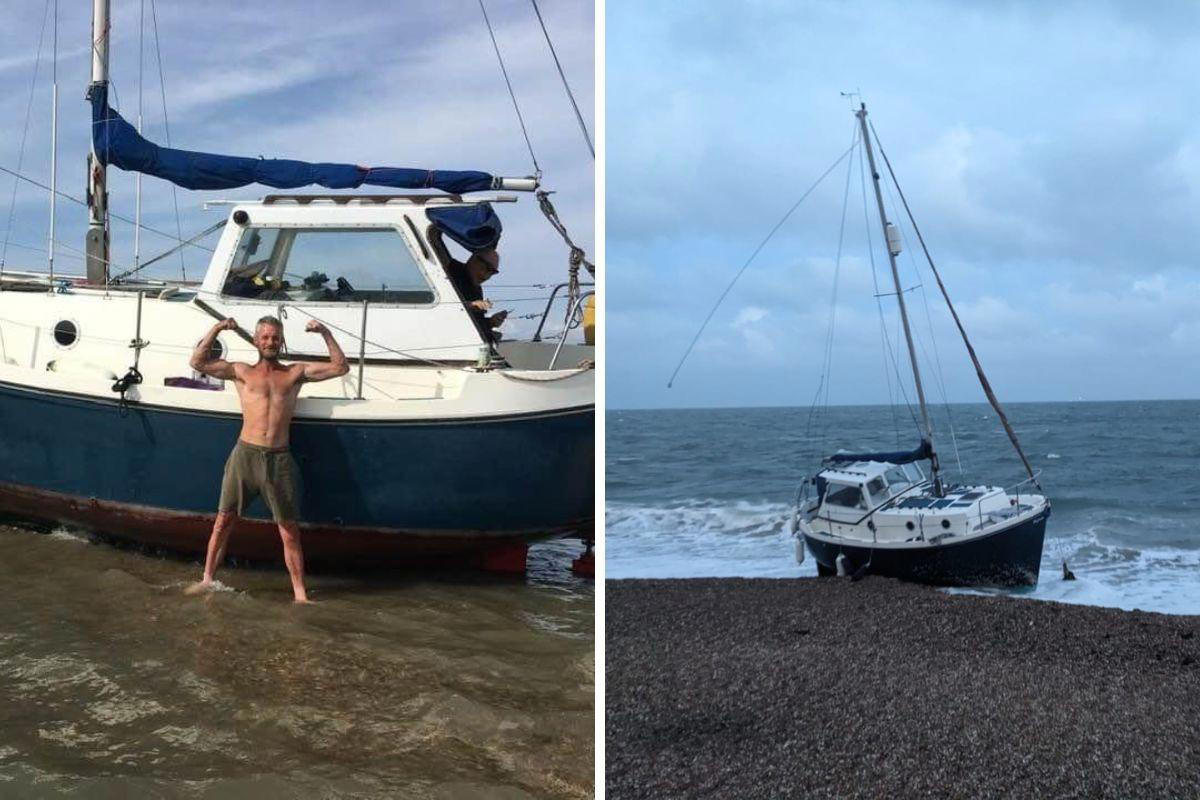 beached yacht owner