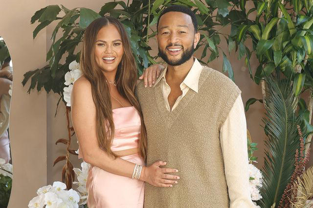 chrissy teigen shares photos from all 4 of her kids' births as she celebrates john legend on father's day