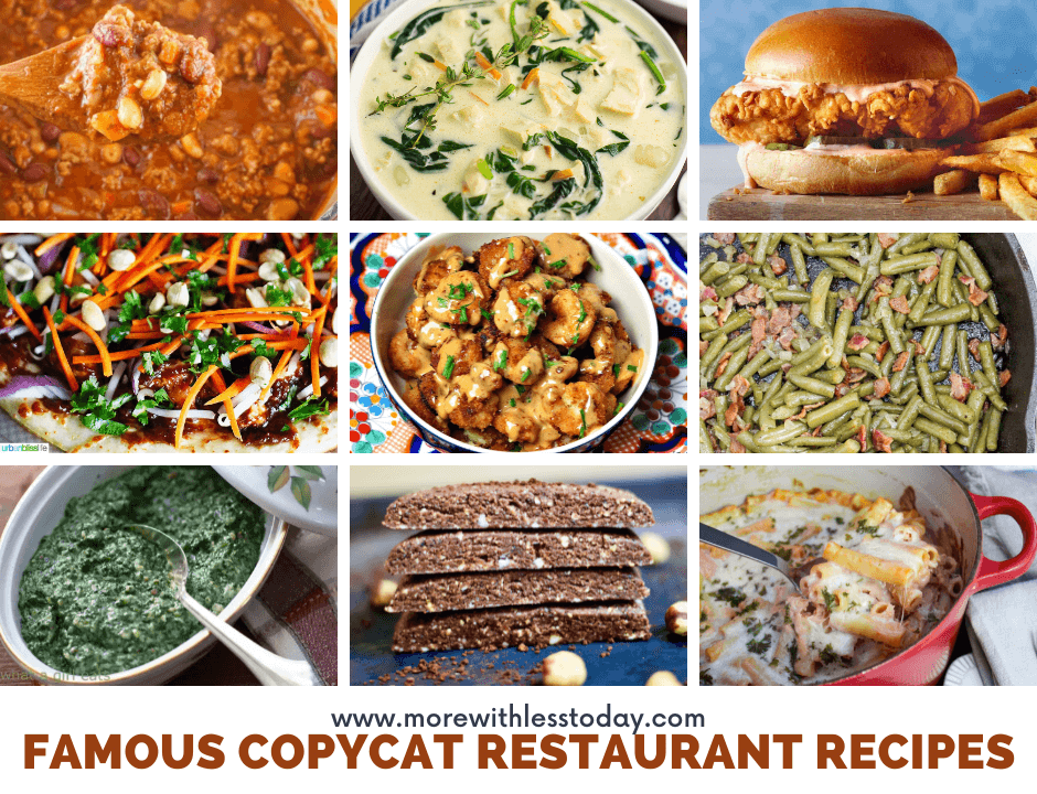 Famous Copycat Restaurant Recipes You Can Make At Home